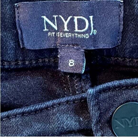 NYDJ Sheri Slim Lift Tuck Women's Size 8 in Black - Picture 4 of 7